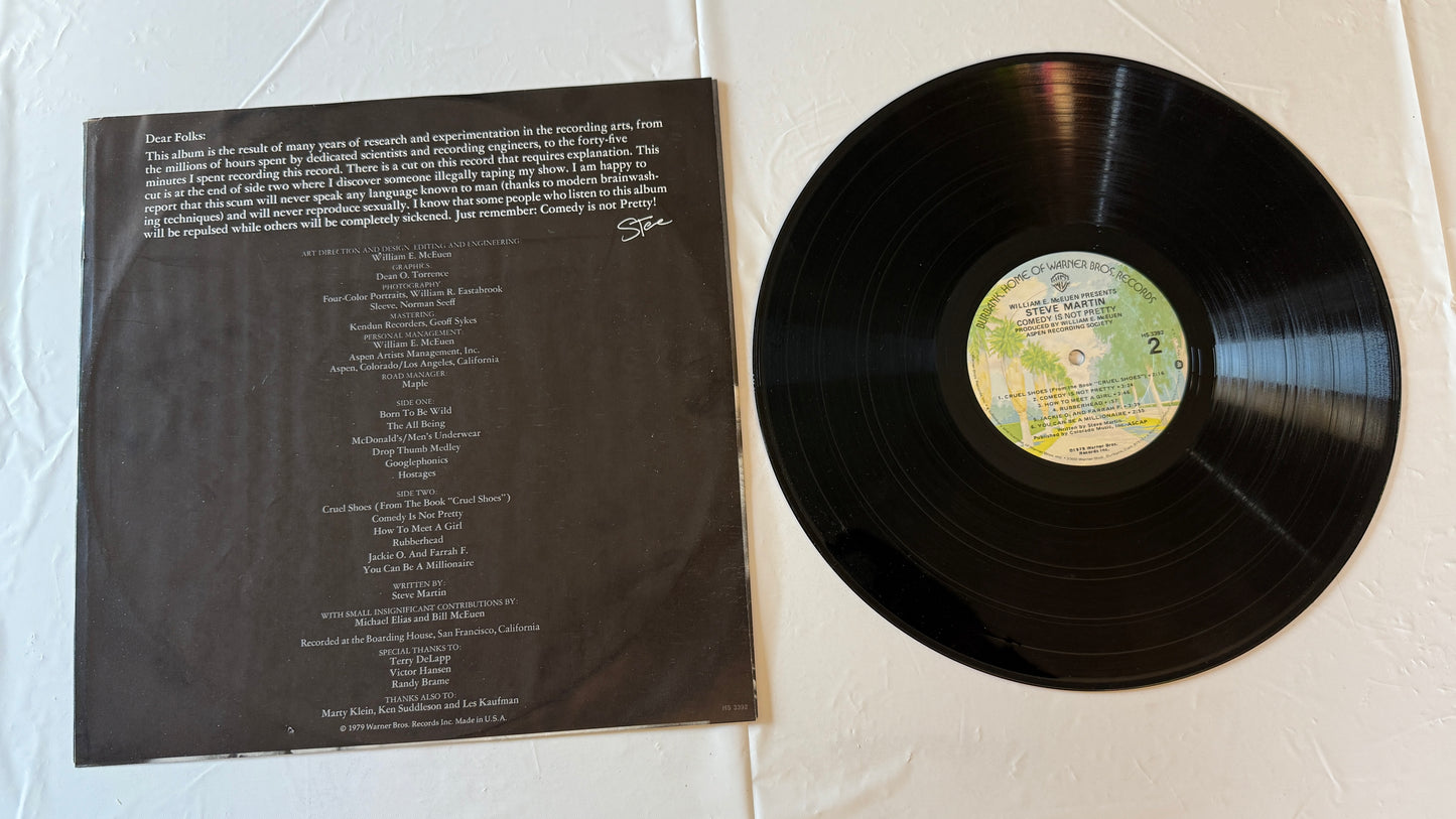 Steve Martin Comedy Is Not Pretty Used Vinyl LP VG+\VG+