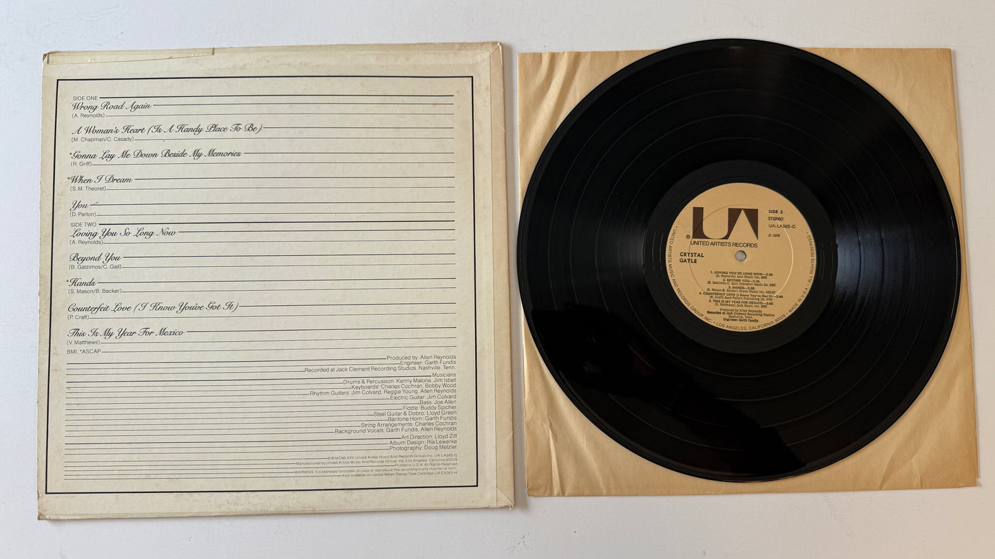 Crystal Gayle Crystal Gayle Used Vinyl LP VG+\VG