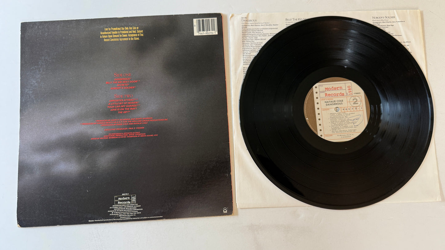 Natalie Cole Dangerous Used Vinyl LP VG+\G+