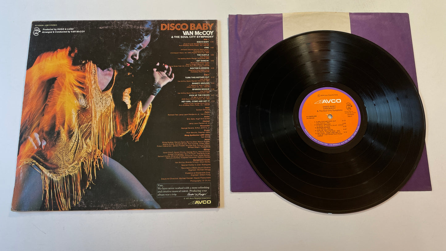 Van McCoy & The Soul City Symphony Disco Baby Used Vinyl LP VG\VG