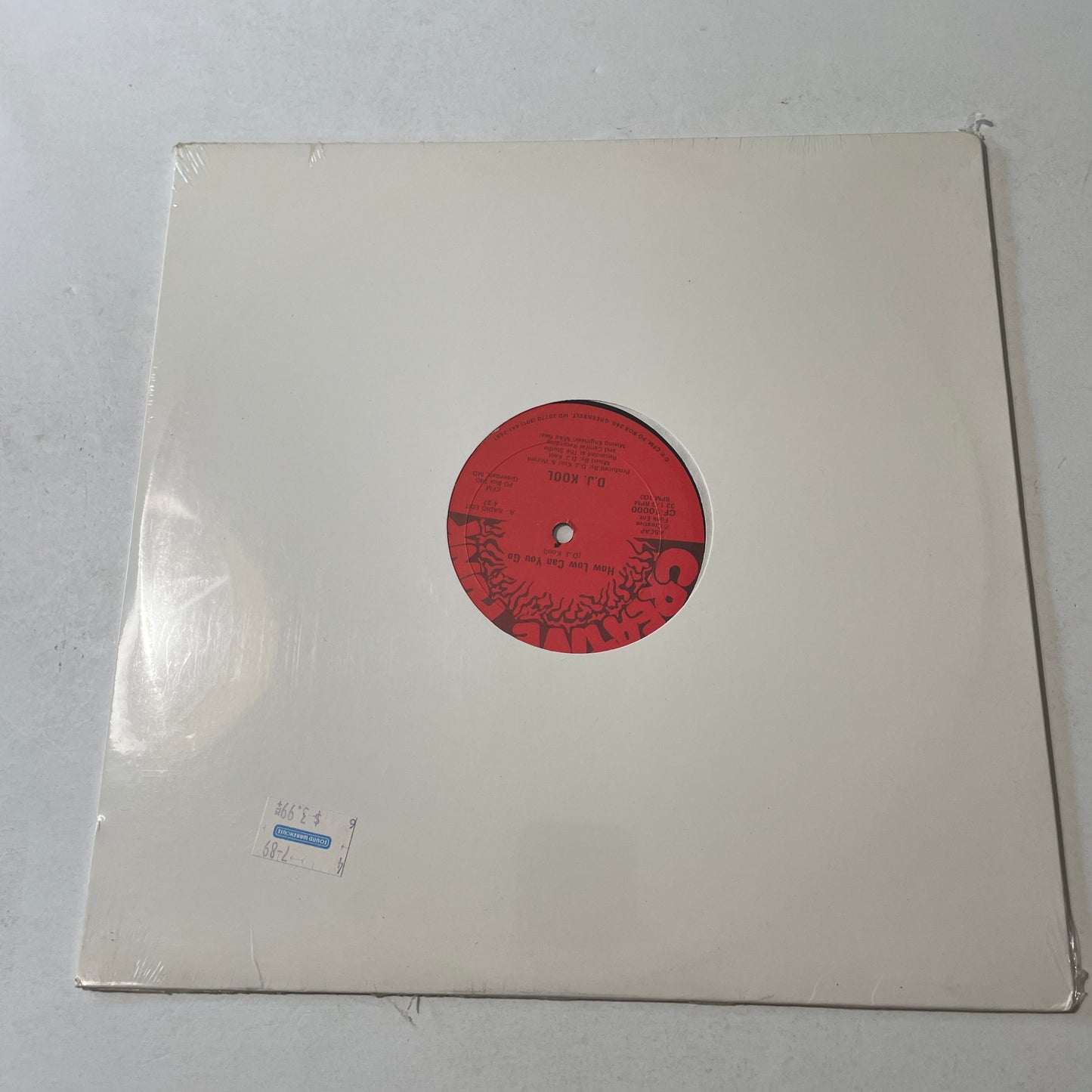 D.J. Kool How Low Can You Go 12" New Vinyl Single M\NM