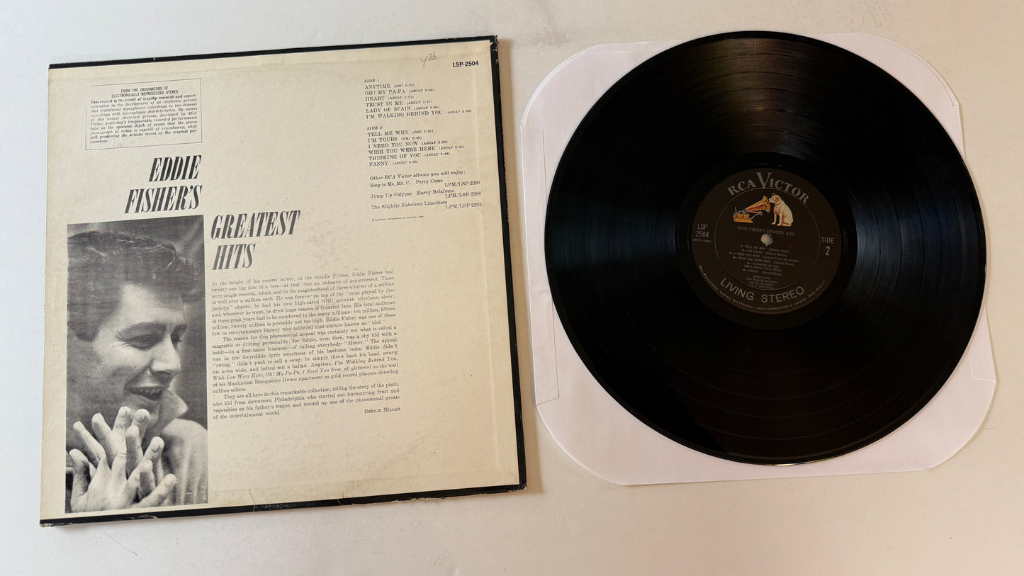 Eddie Fisher Eddie Fisher's Greatest Hits Used Vinyl LP VG+\VG