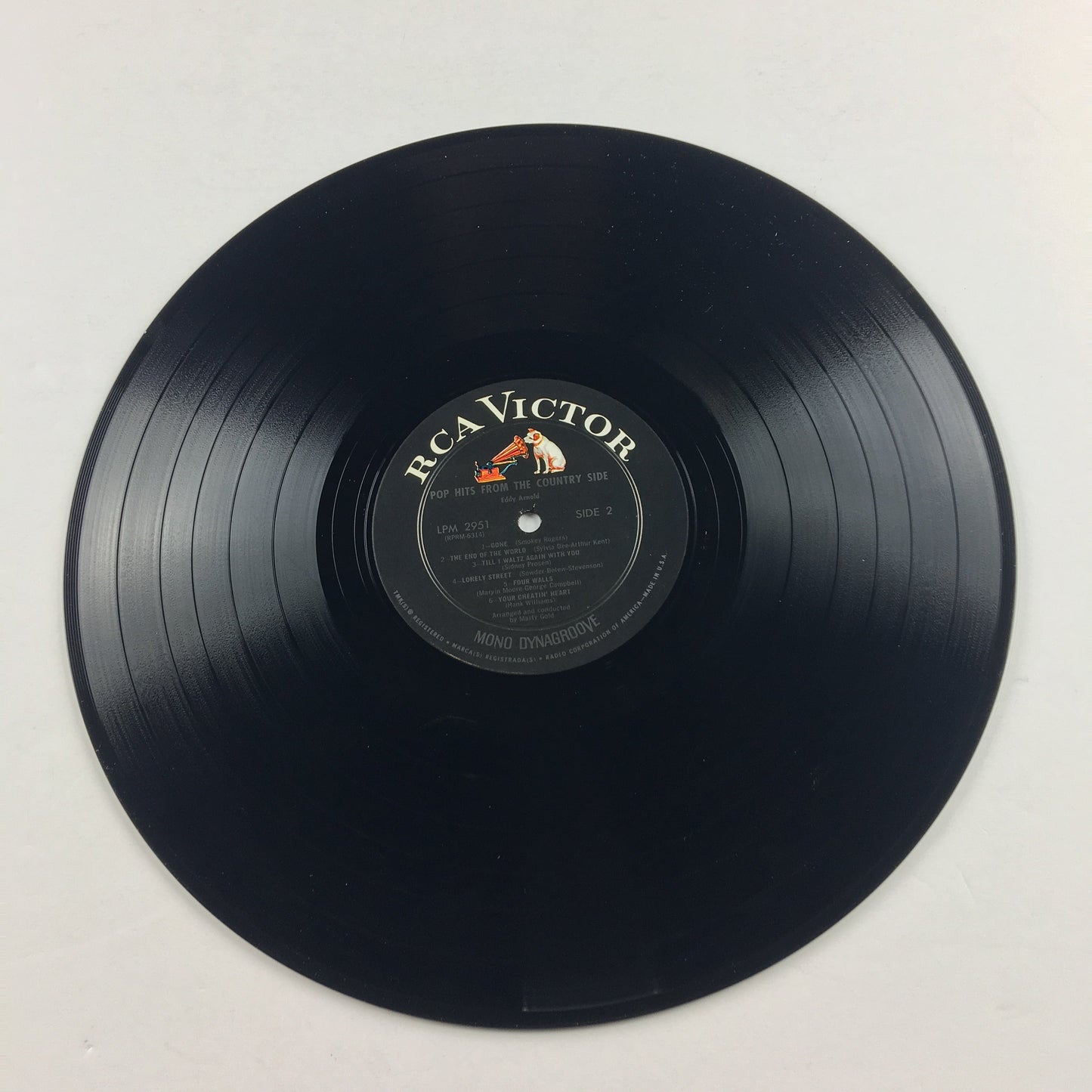 Eddy Arnold Pop Hits From The Country Side Orig Press Used Vinyl LP VG+\VG+