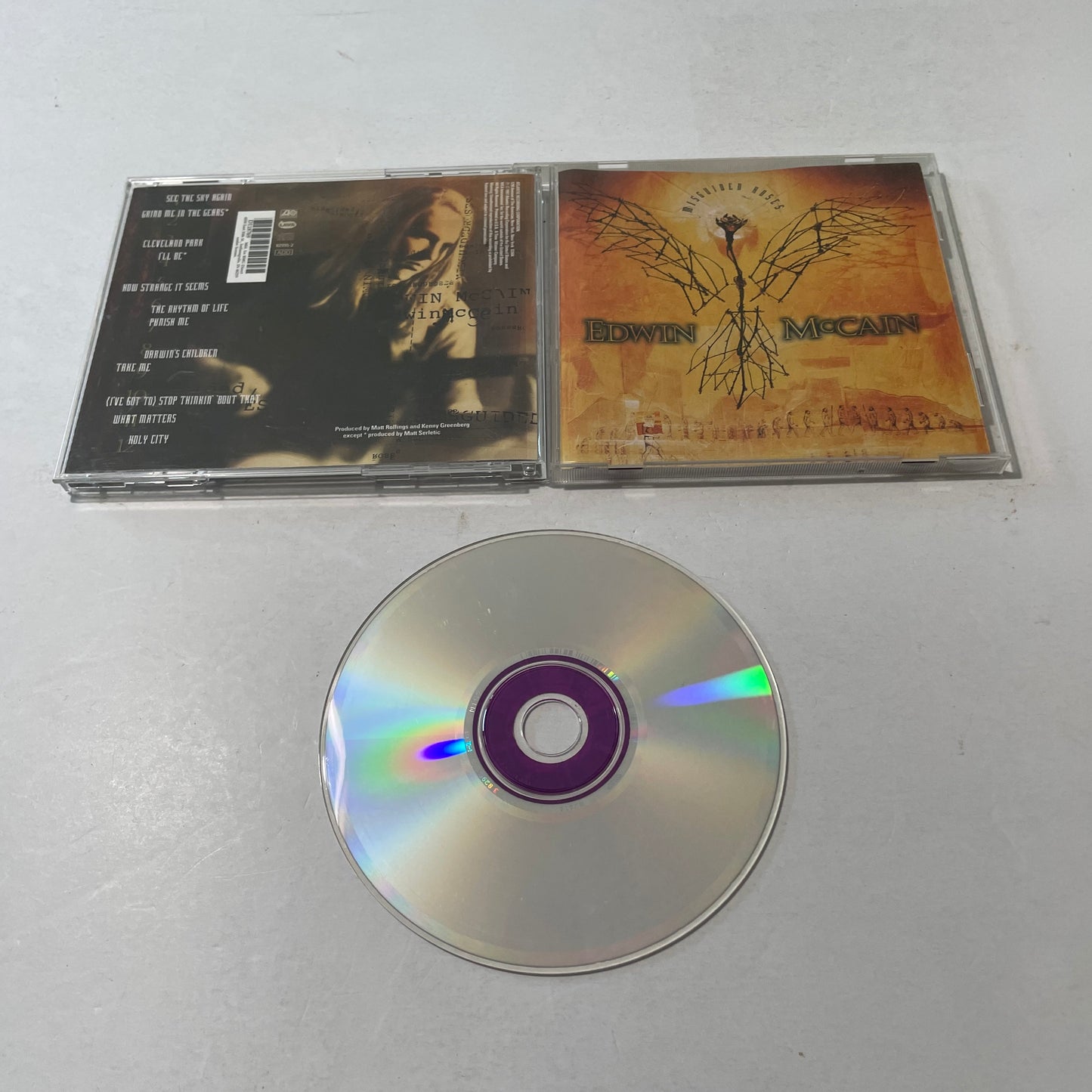 Edwin McCain Misguided Roses Used CD VG+\VG+ Silver