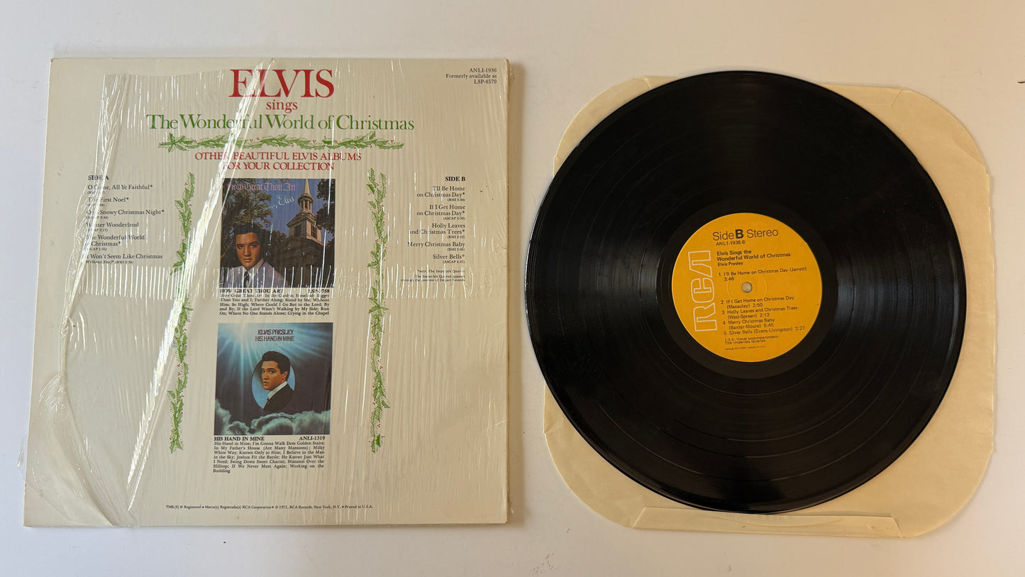 Elvis Presley Elvis Sings The Wonderful World Of Christmas Used Vinyl LP VG+\VG+