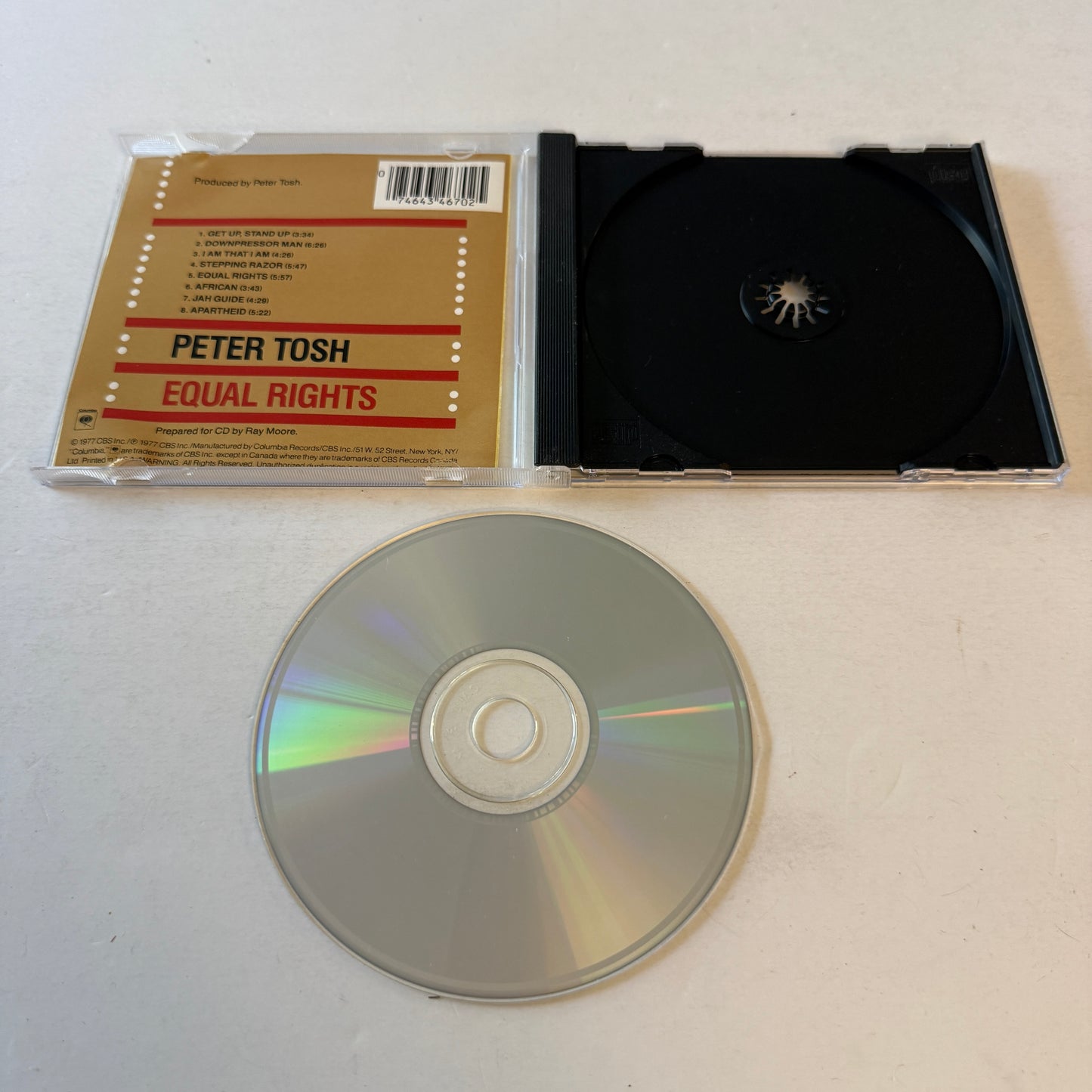 Peter Tosh Equal Rights Used CD VG+\VG+