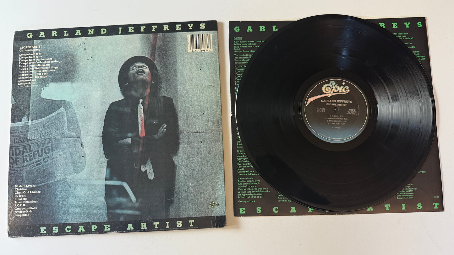 Garland Jeffreys Escape Artist Used Vinyl LP VG+\VG