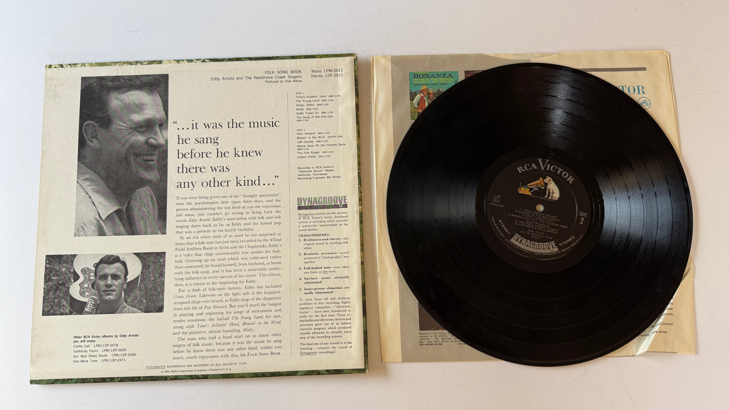 Eddy Arnold And The Needmore Creek Singers Folk Song Book Used Vinyl LP VG\VG+