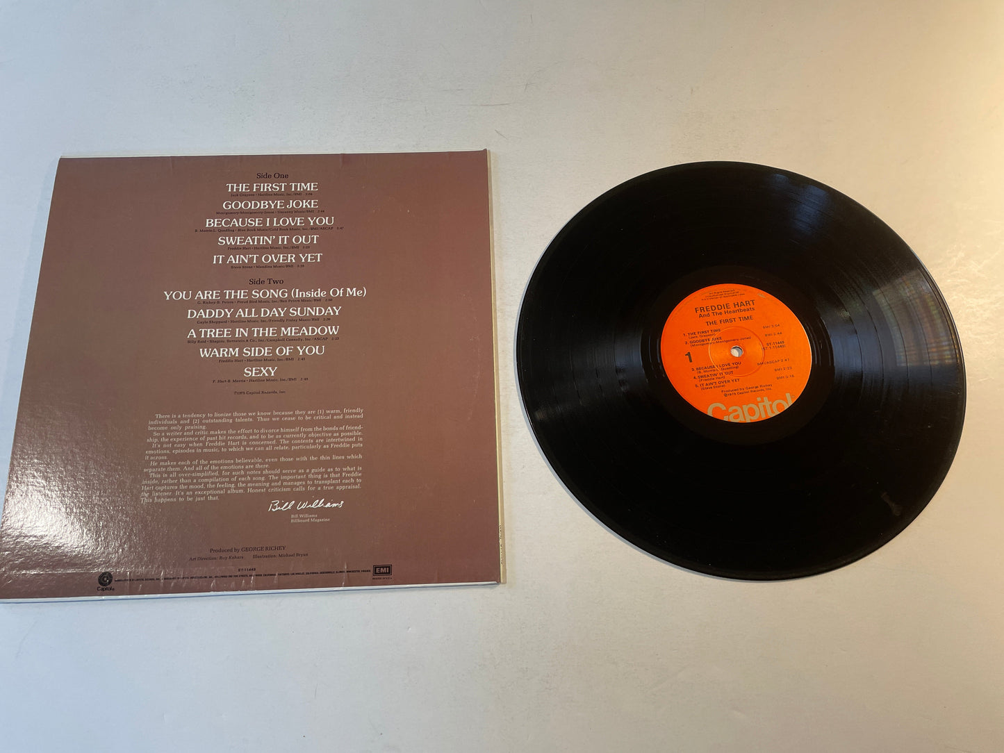 Freddie Hart And The Heartbeats The First Time Used Vinyl LP VG+\VG+ Black