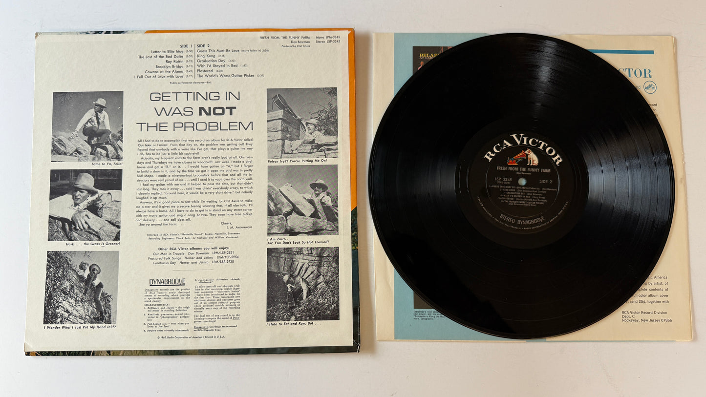 Don Bowman Fresh From The Funny Farm Used Vinyl LP VG\VG+