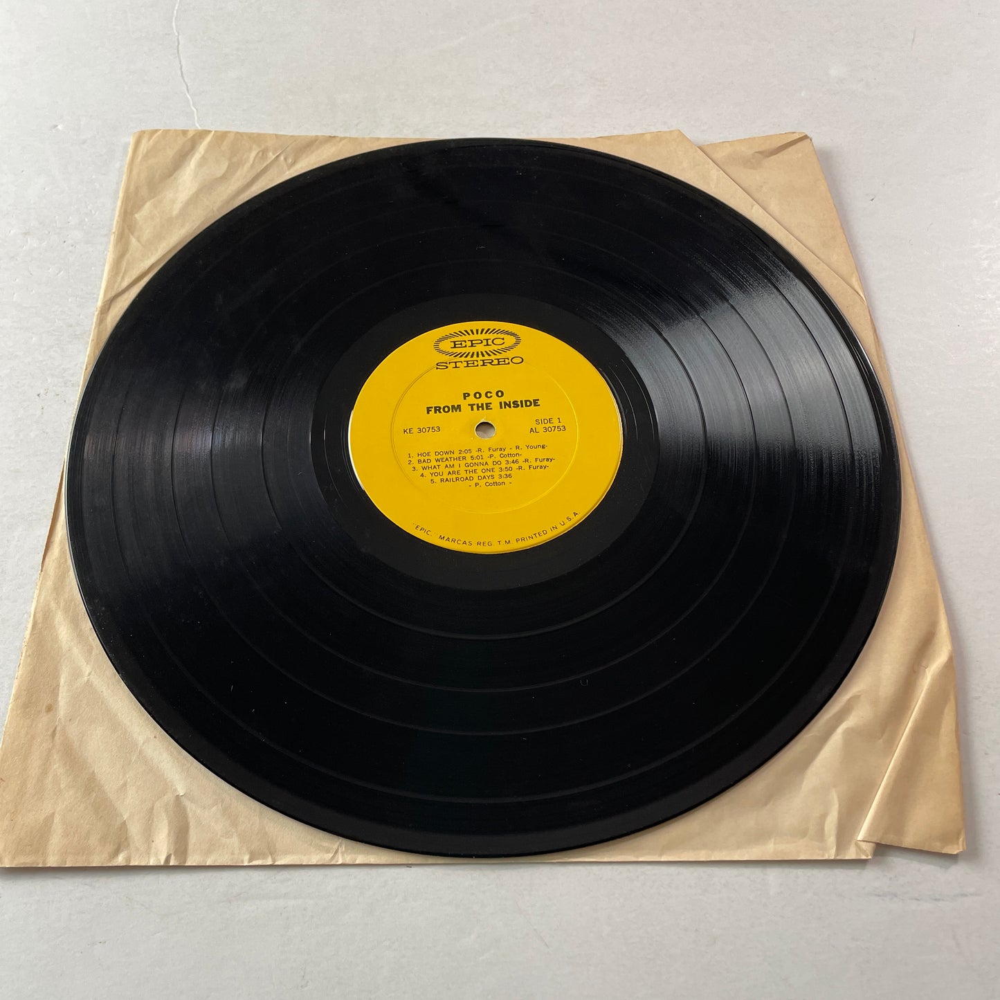 Poco From The Inside Used Vinyl LP VG+\G+