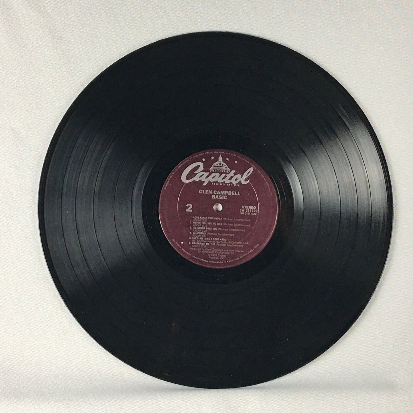 Glen Campbell Basic Orig Press Used Vinyl LP VG\VG