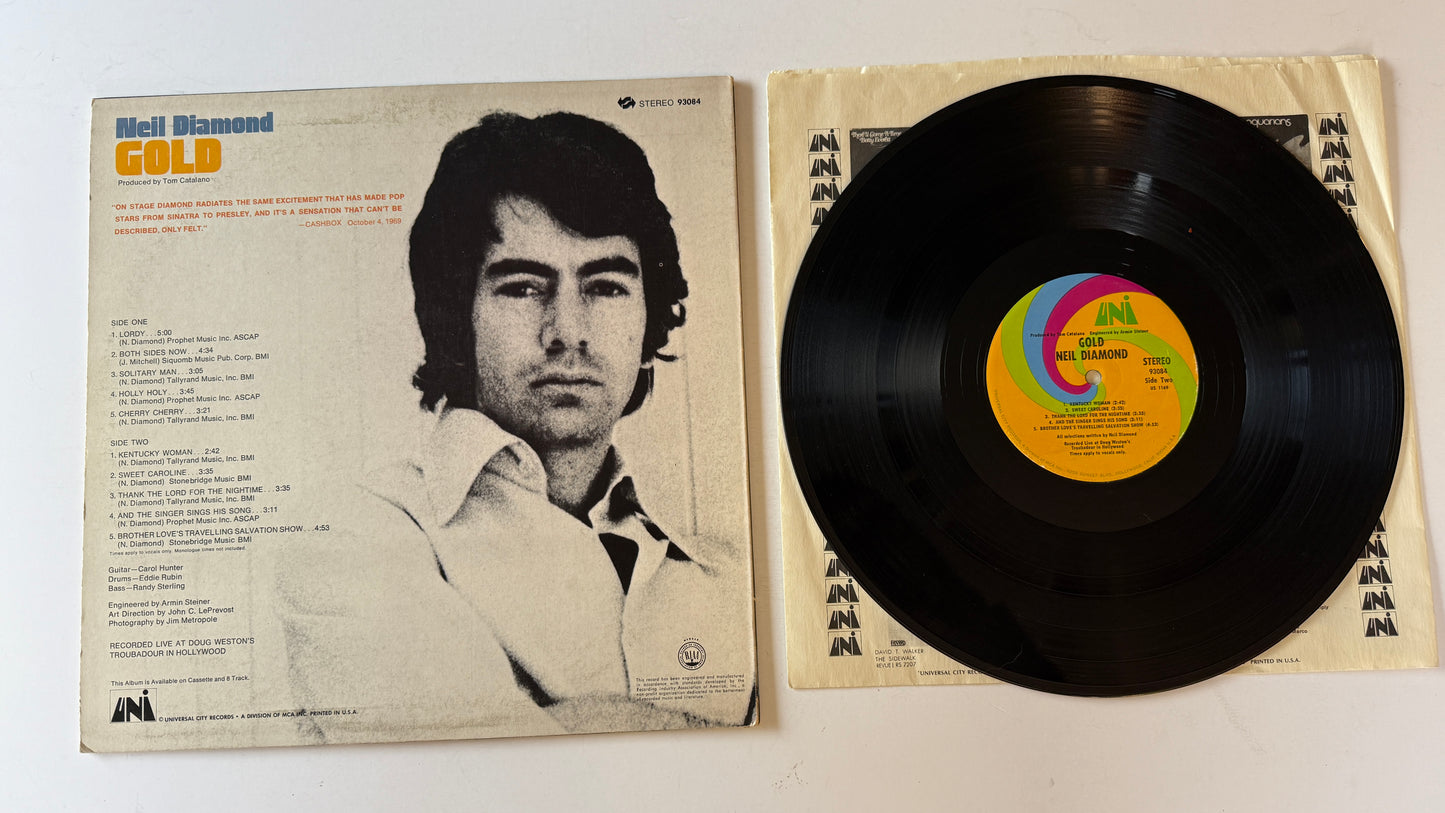 Neil Diamond Gold Used Vinyl LP VG+\VG