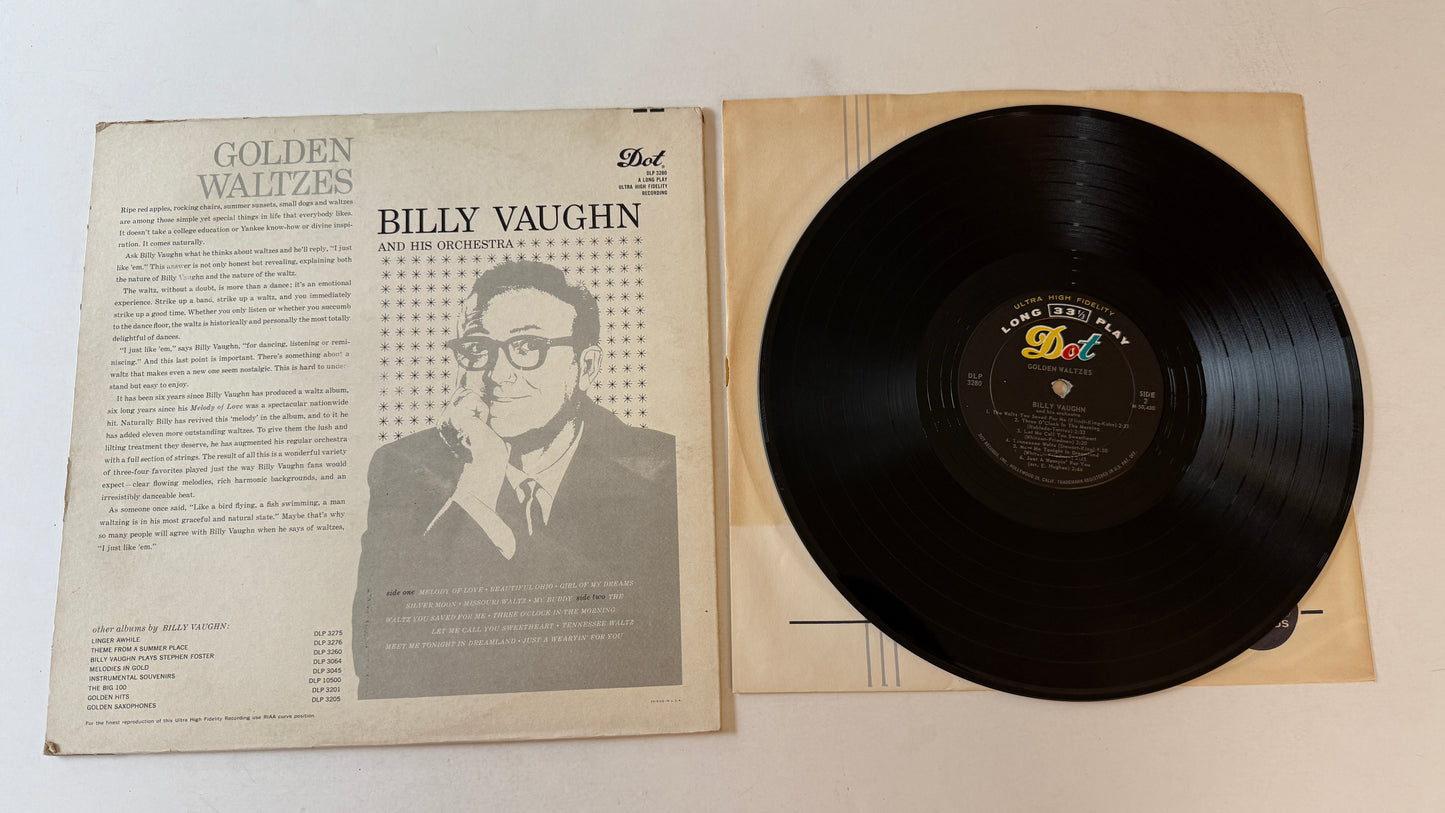 Billy Vaughn And His Orchestra Golden Waltzes Used Vinyl LP VG+\G+