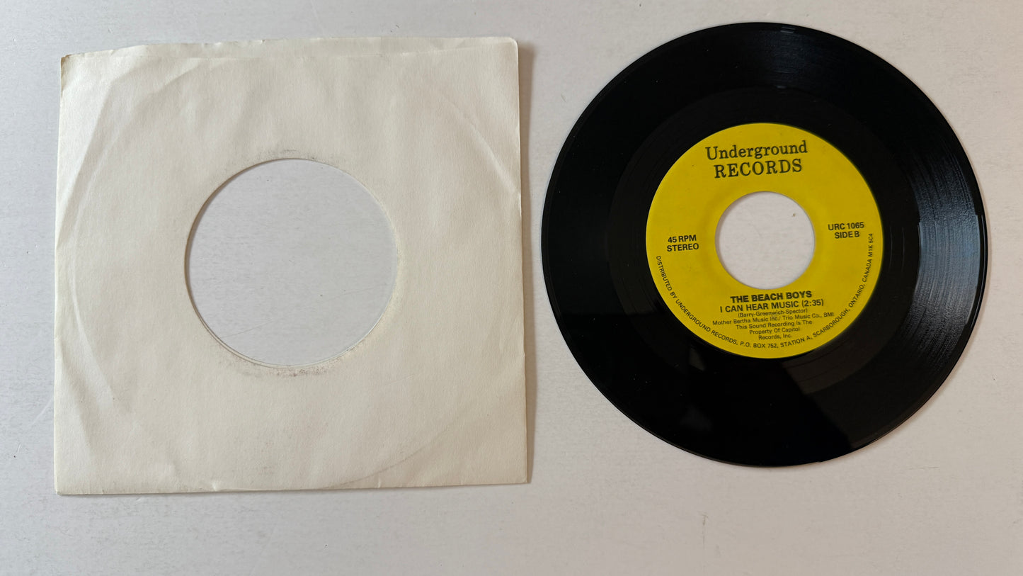 The Beach Boys Good Vibrations / I Can Hear Music Used 45 RPM 7" Vinyl VG+\