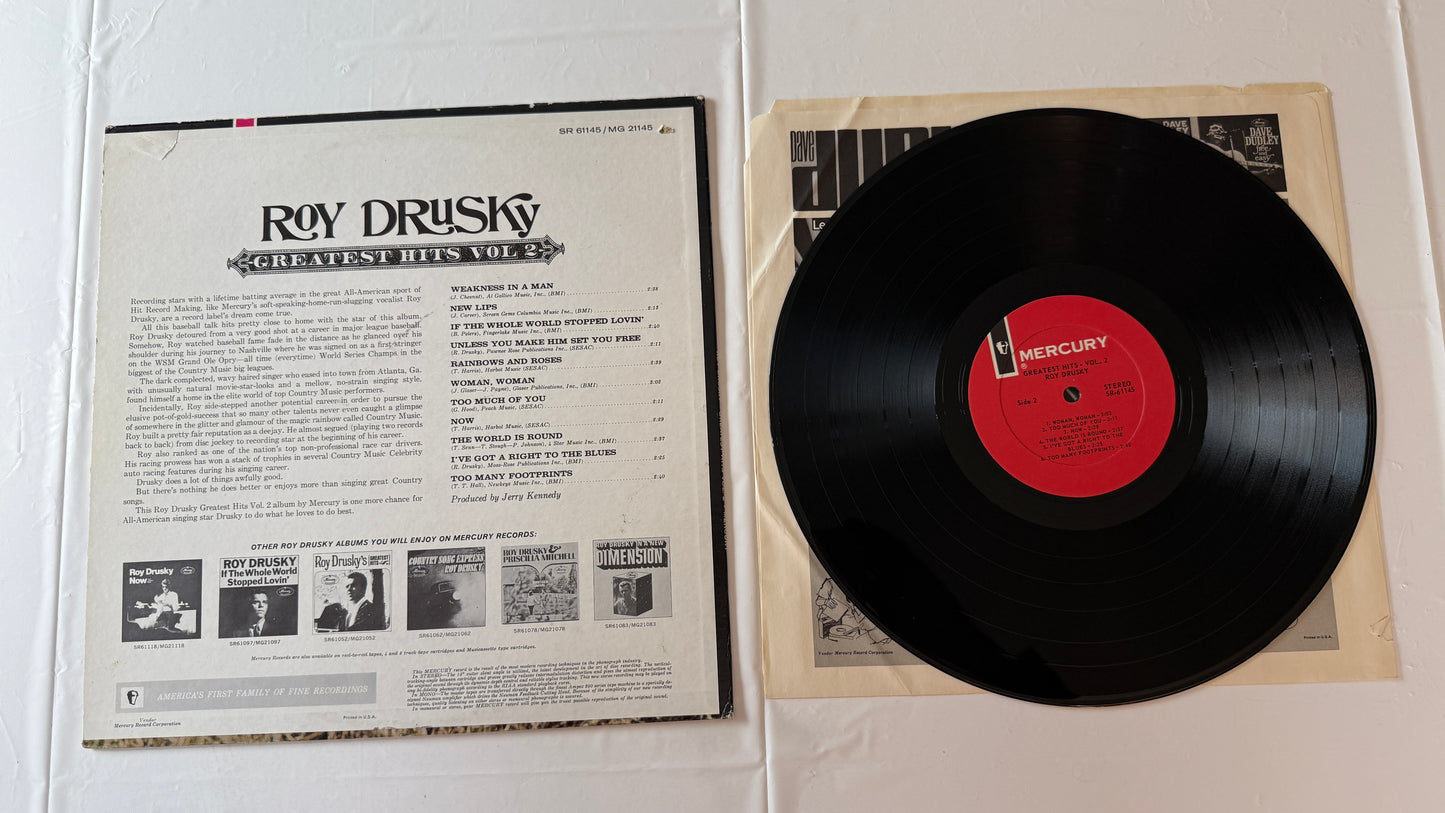 Roy Drusky Greatest Hits Vol 2 Used Vinyl LP VG+\VG