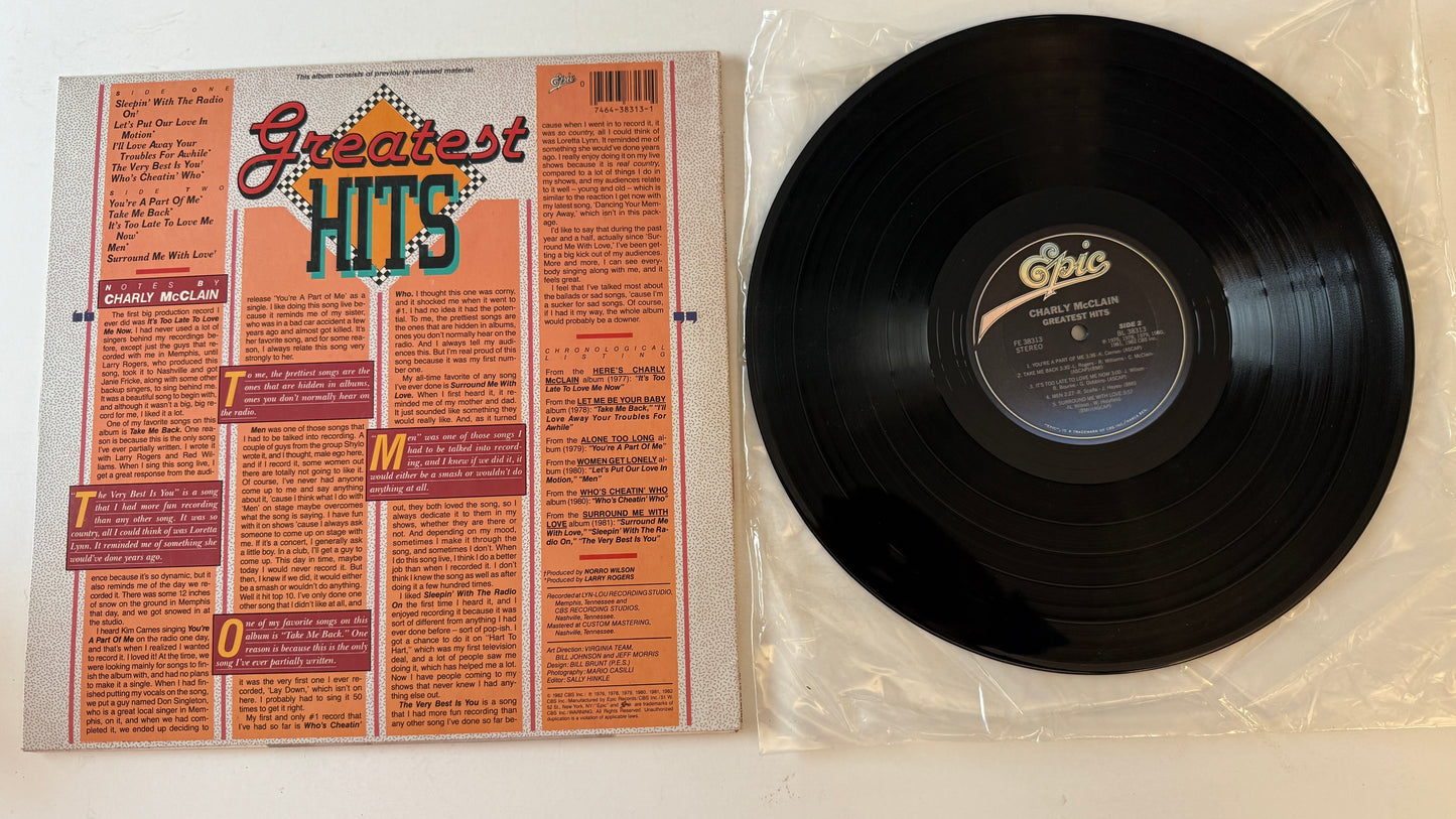 Charly McClain Greatest Hits Used Vinyl LP VG+\VG