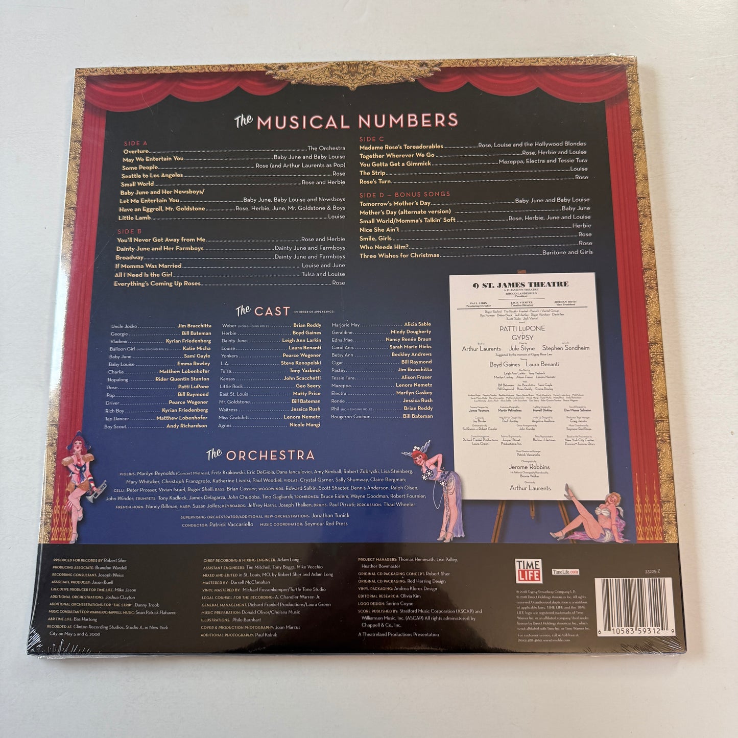 Patti LuPone Gypsy (The 2008 Broadway Cast Recording) New Vinyl LP M\M