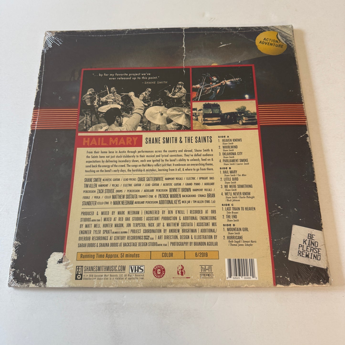 Shane Smith & The Saints Hail Mary New Colored Vinyl 2LP M\M