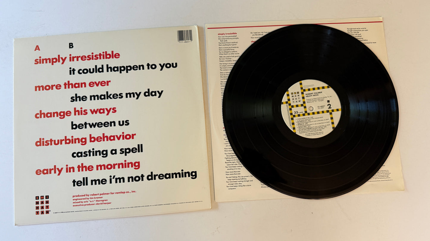 Robert Palmer Heavy Nova Used Vinyl LP VG+\VG+