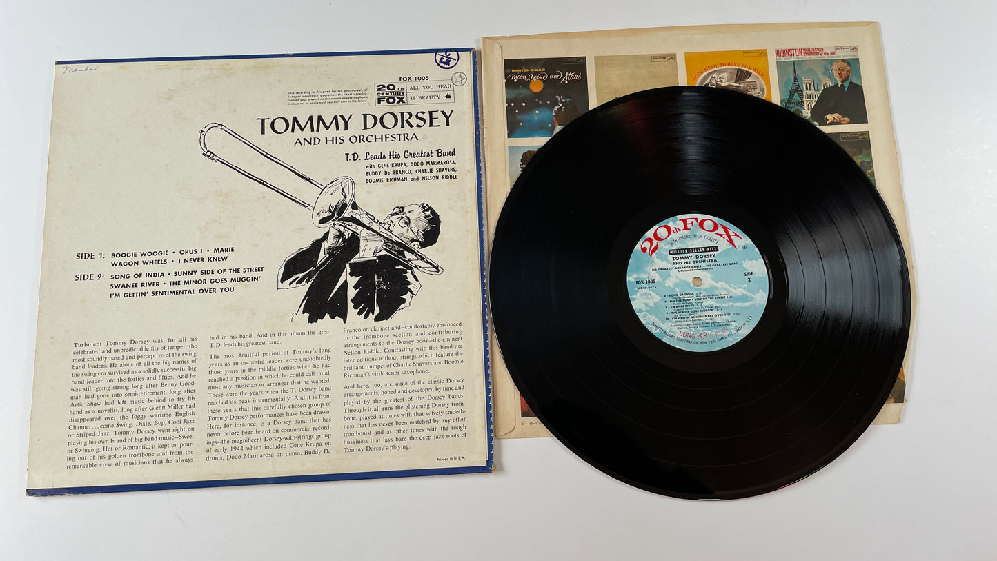 Tommy Dorsey And His Orchestra His Greatest Arrangements - His Greatest Band Used Vinyl LP VG+\VG
