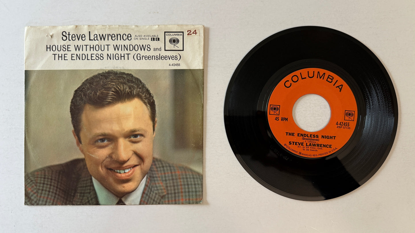 Steve Lawrence House Without Windows Used 45 RPM 7" Vinyl VG+\