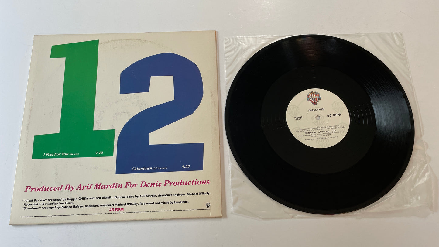 Chaka Khan I Feel For You 12" Used Vinyl Single VG+\VG+