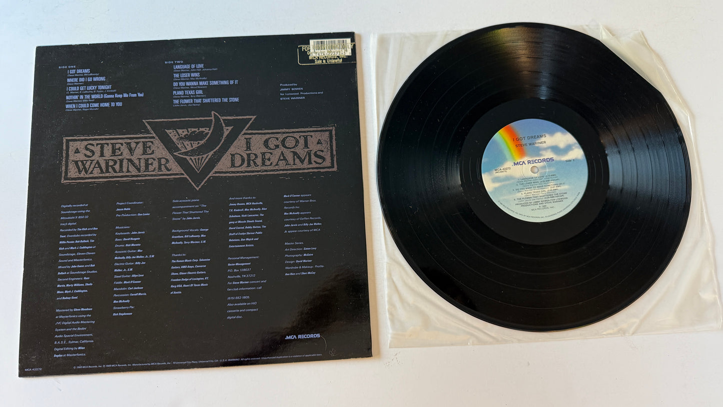 Steve Wariner I Got Dreams Used Vinyl LP VG+\VG+