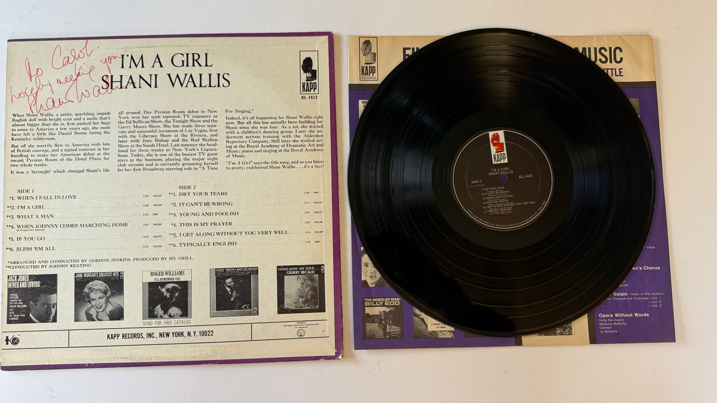 Shani Wallis I'm A Girl! Used Vinyl LP VG+\VG