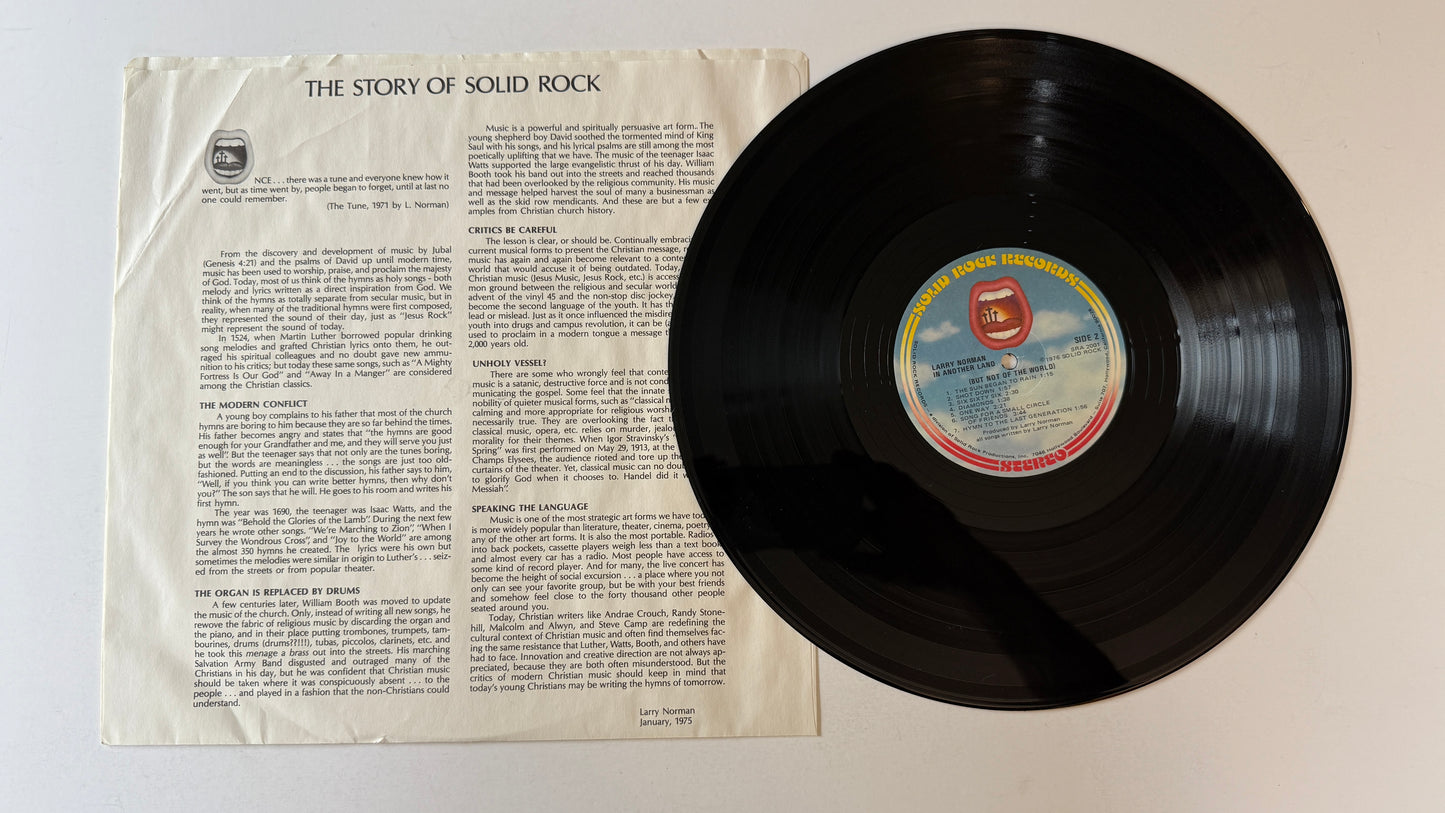 Larry Norman In Another Land Used Vinyl LP VG+\VG