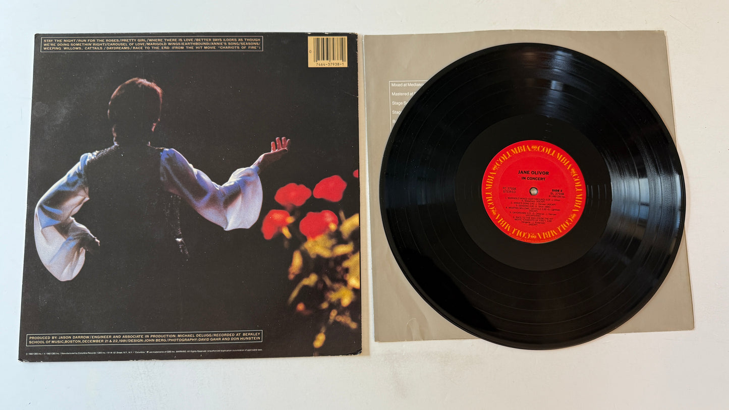 Jane Olivor In Concert Used Vinyl LP VG+\VG