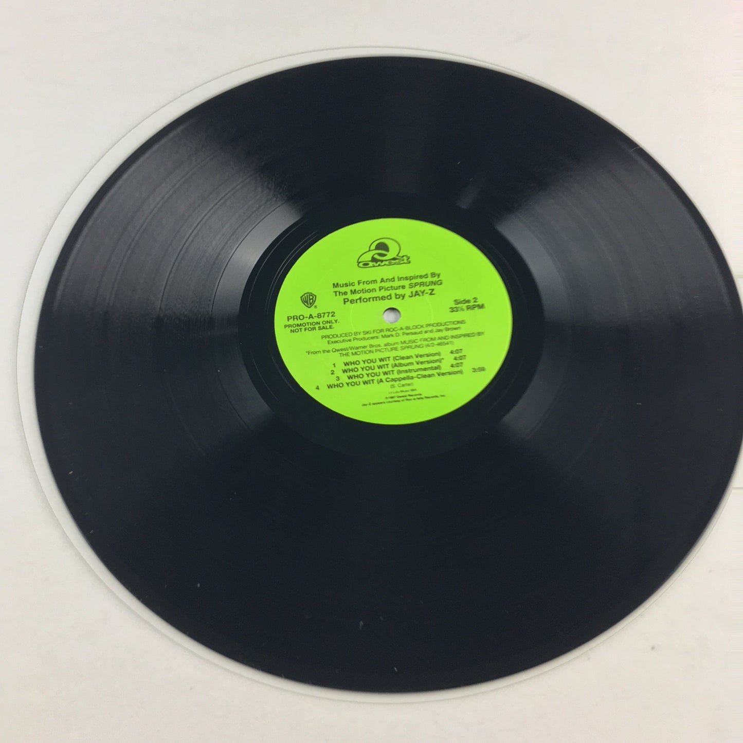 Jay-Z Who You Wit 12" Used Vinyl Single VG+\VG