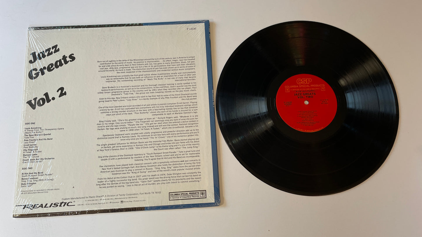 Various Jazz Greats Vol. 2 Used Vinyl LP VG+\VG+