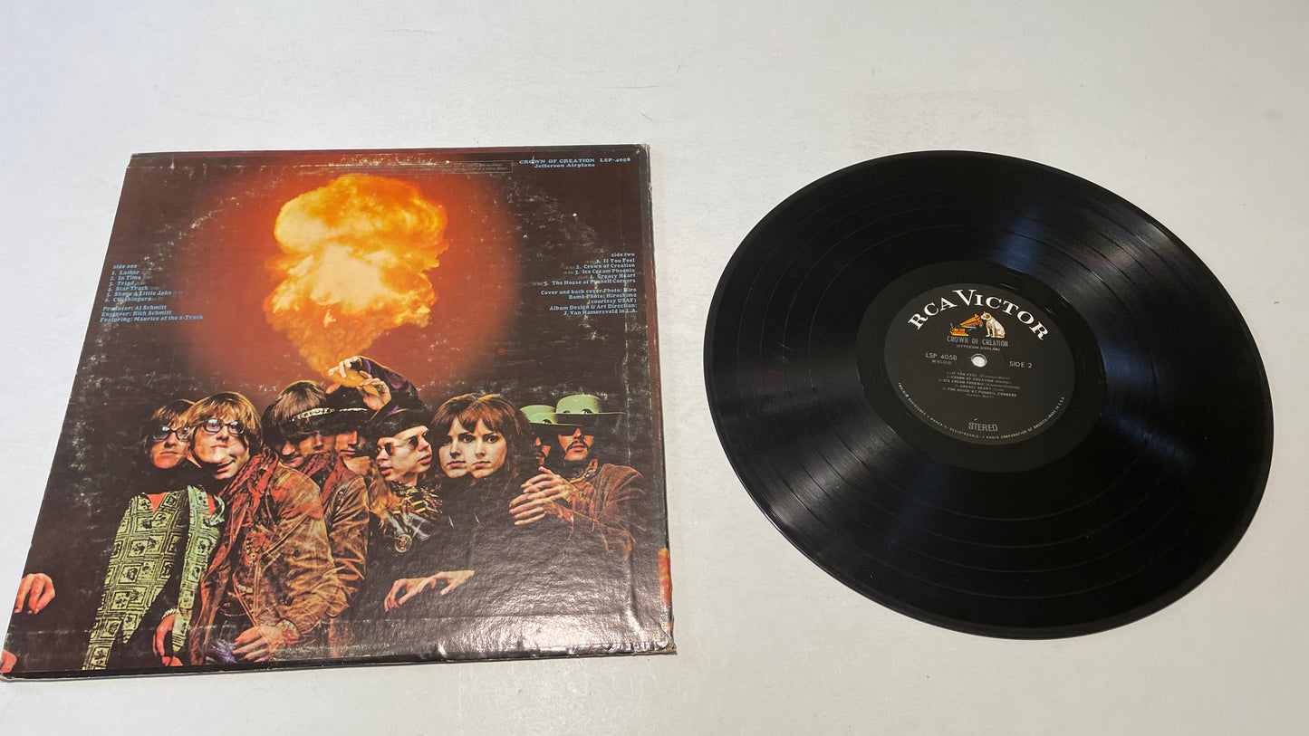 Jefferson Airplane Crown Of Creation Used Vinyl LP VG+\G+ Black