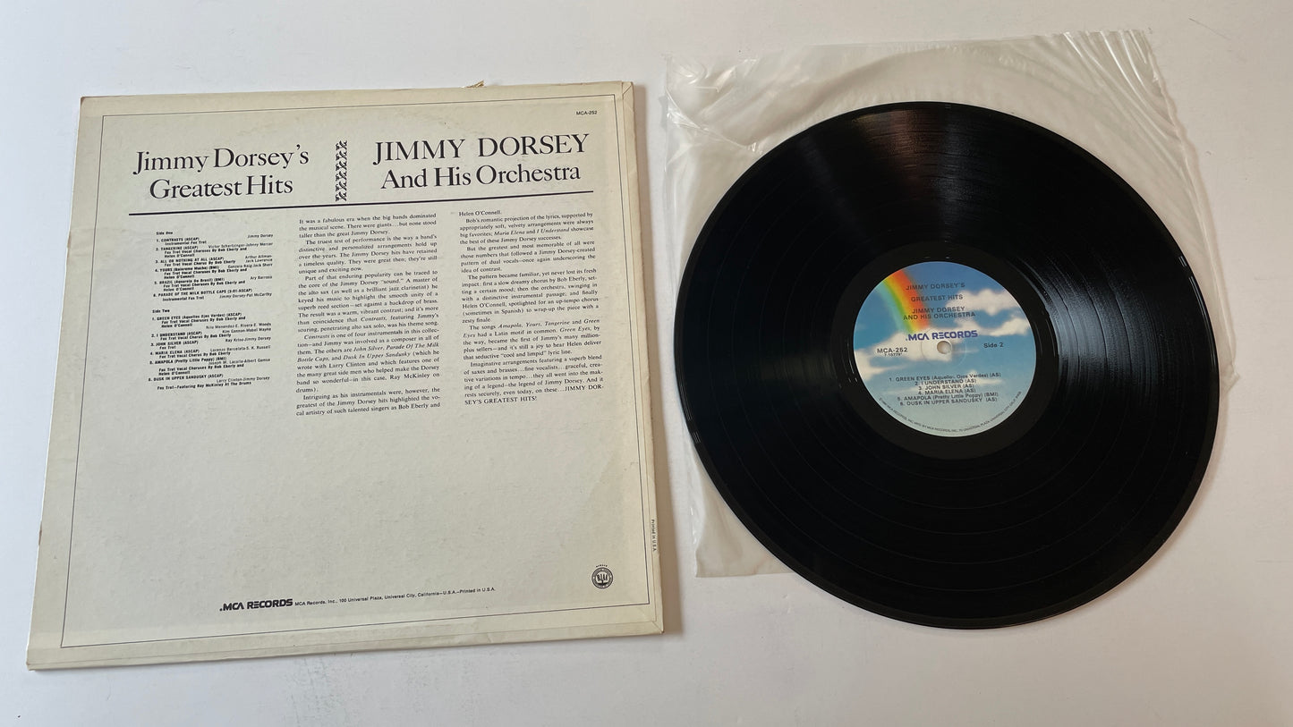 Jimmy Dorsey And His Orchestra Jimmy Dorsey's Greatest Hits Used Vinyl LP VG+\VG