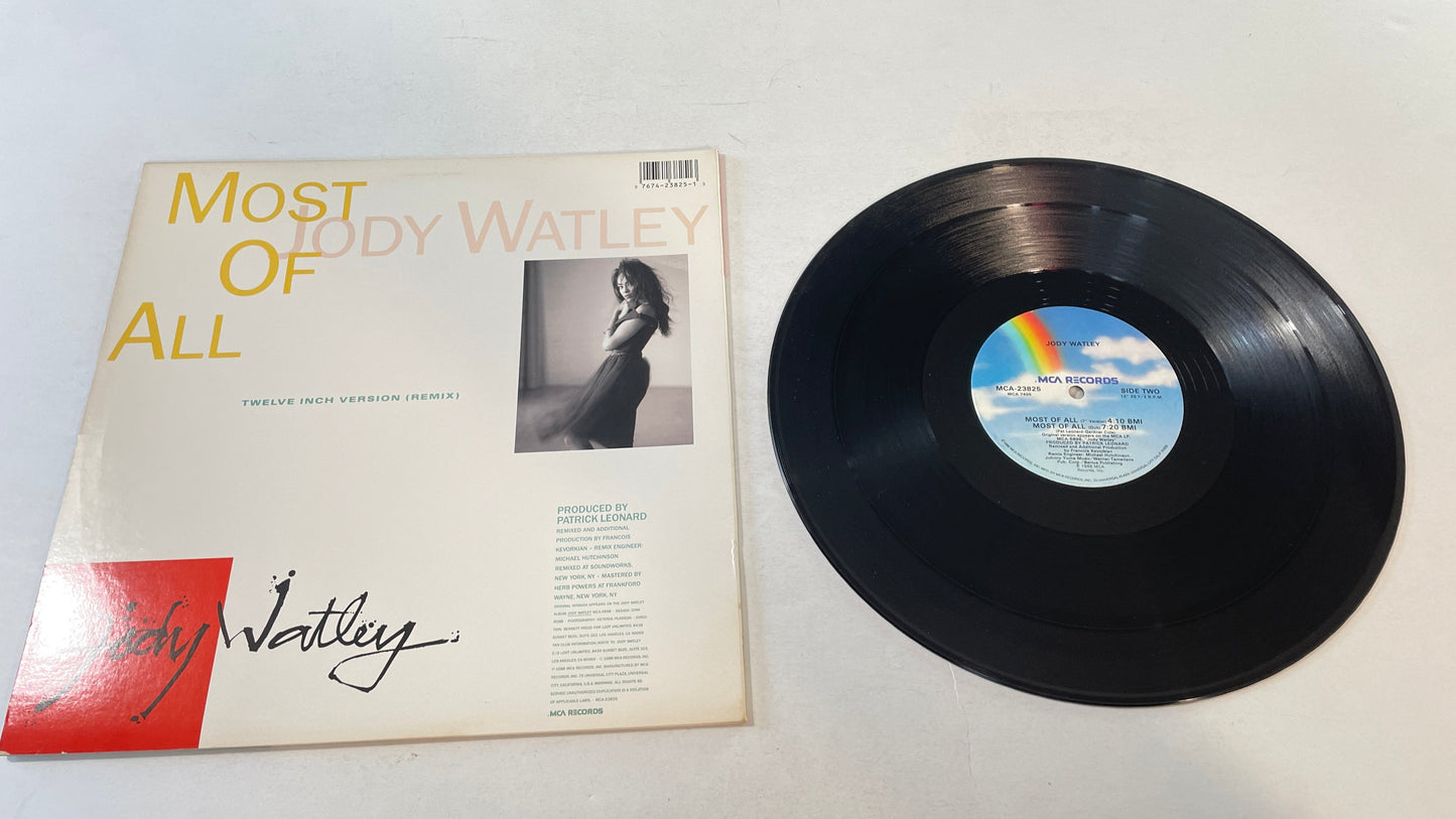 Jody Watley Most Of All (Remix) 12" Used Vinyl Single VG+\VG+