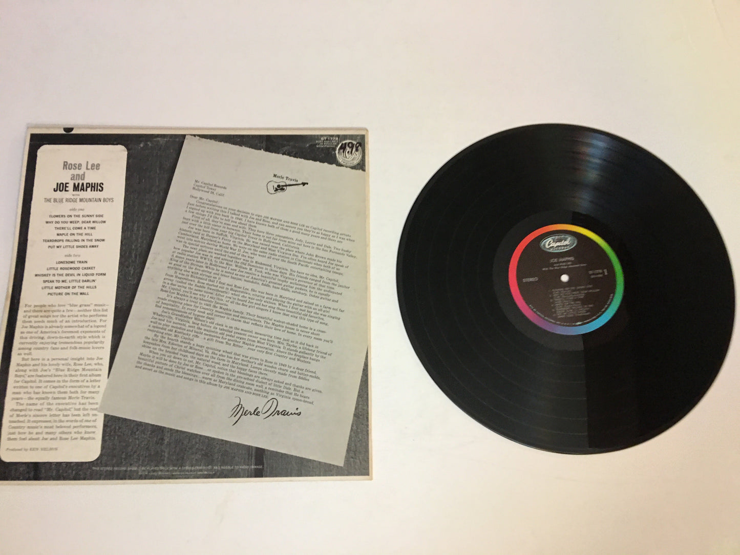 Joe & Rose Lee Maphis Blue Ridge Mountain Boys Used Vinyl LP VG+\VG+ Black