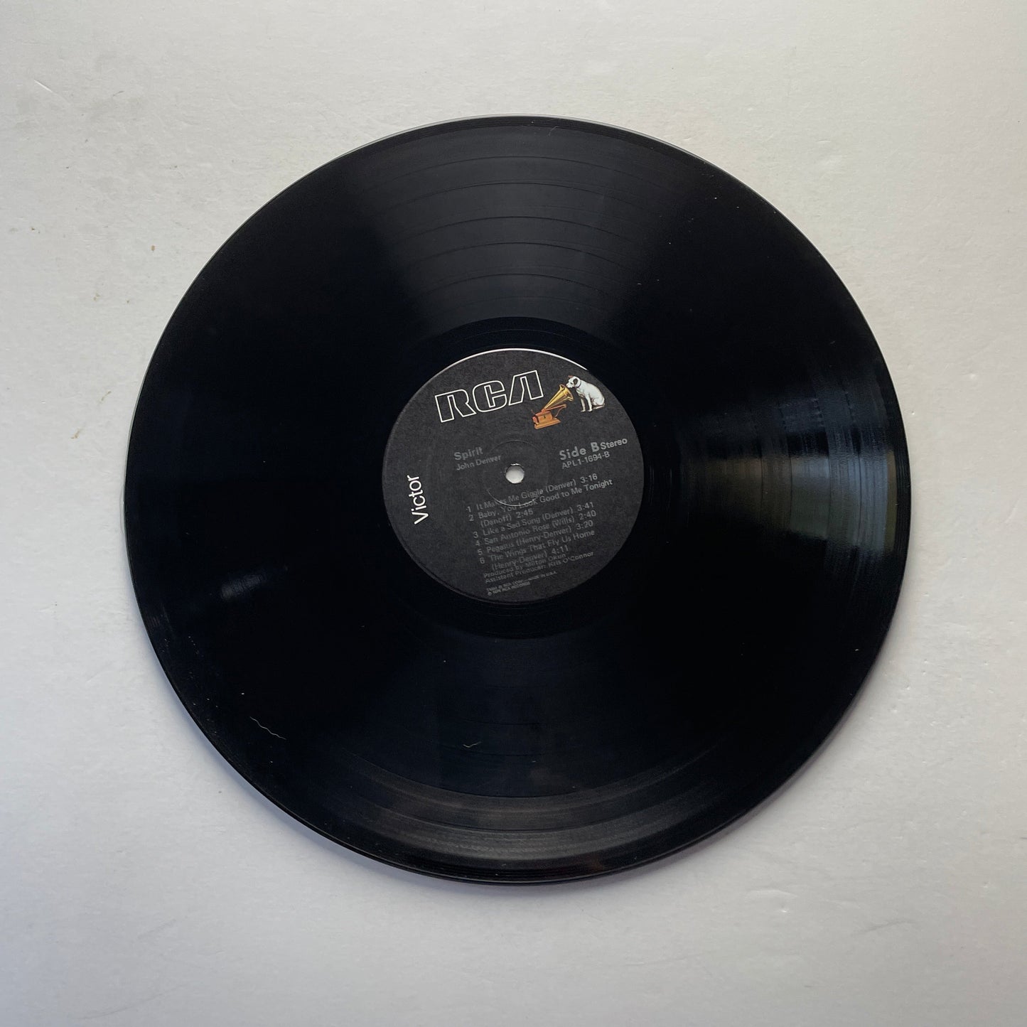 John Denver Spirit Used Vinyl LP VG+\VG+ Black