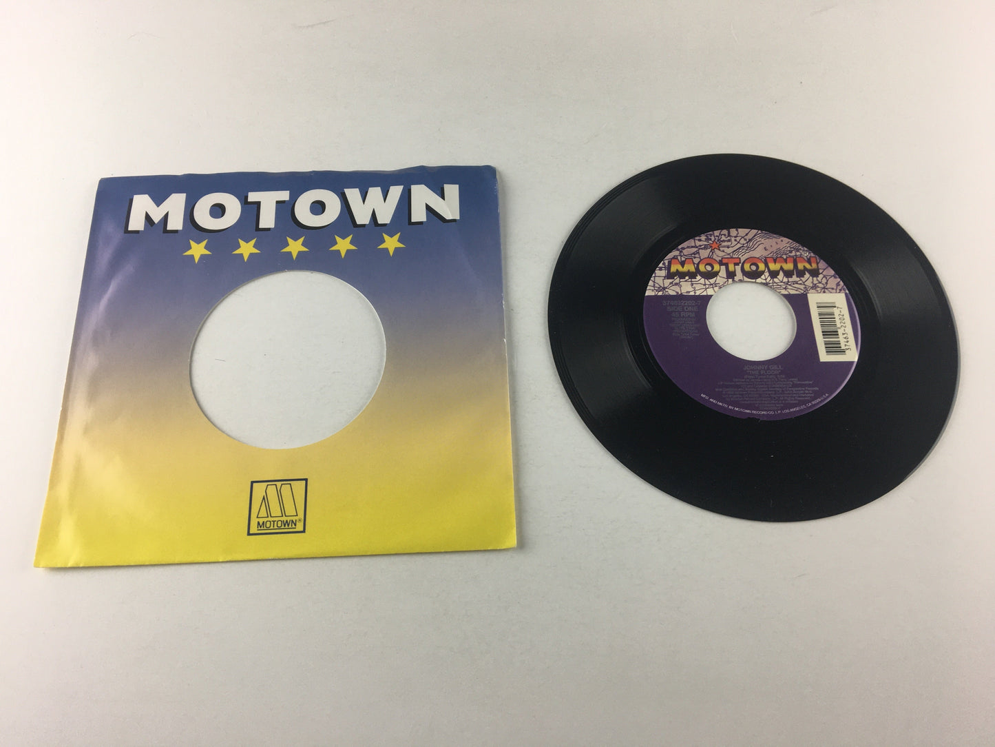 Johnny Gill The Floor Used 45 RPM 7" Vinyl VG+\VG+ Black