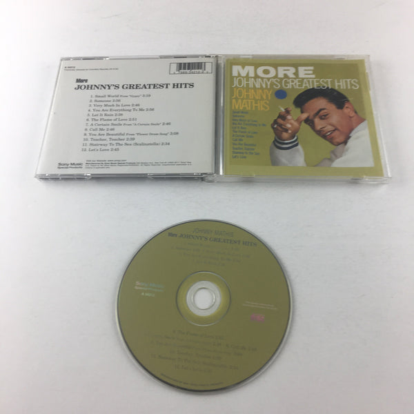 Johnny Mathis CD more Greatest Hits Small World Let It Rain Flower