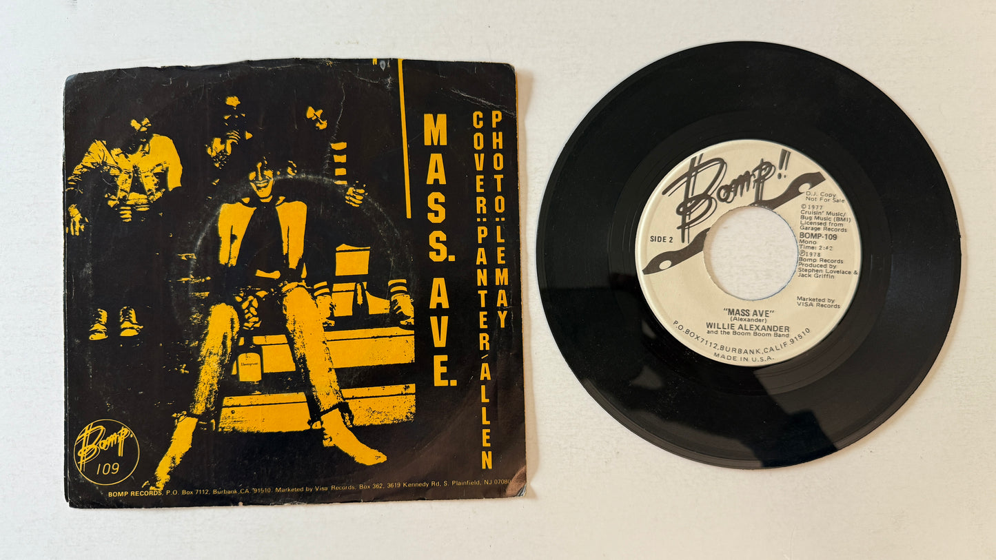 Willie Alexander & The Boom Boom Band Kerouac Used 45 RPM 7" Vinyl VG+\