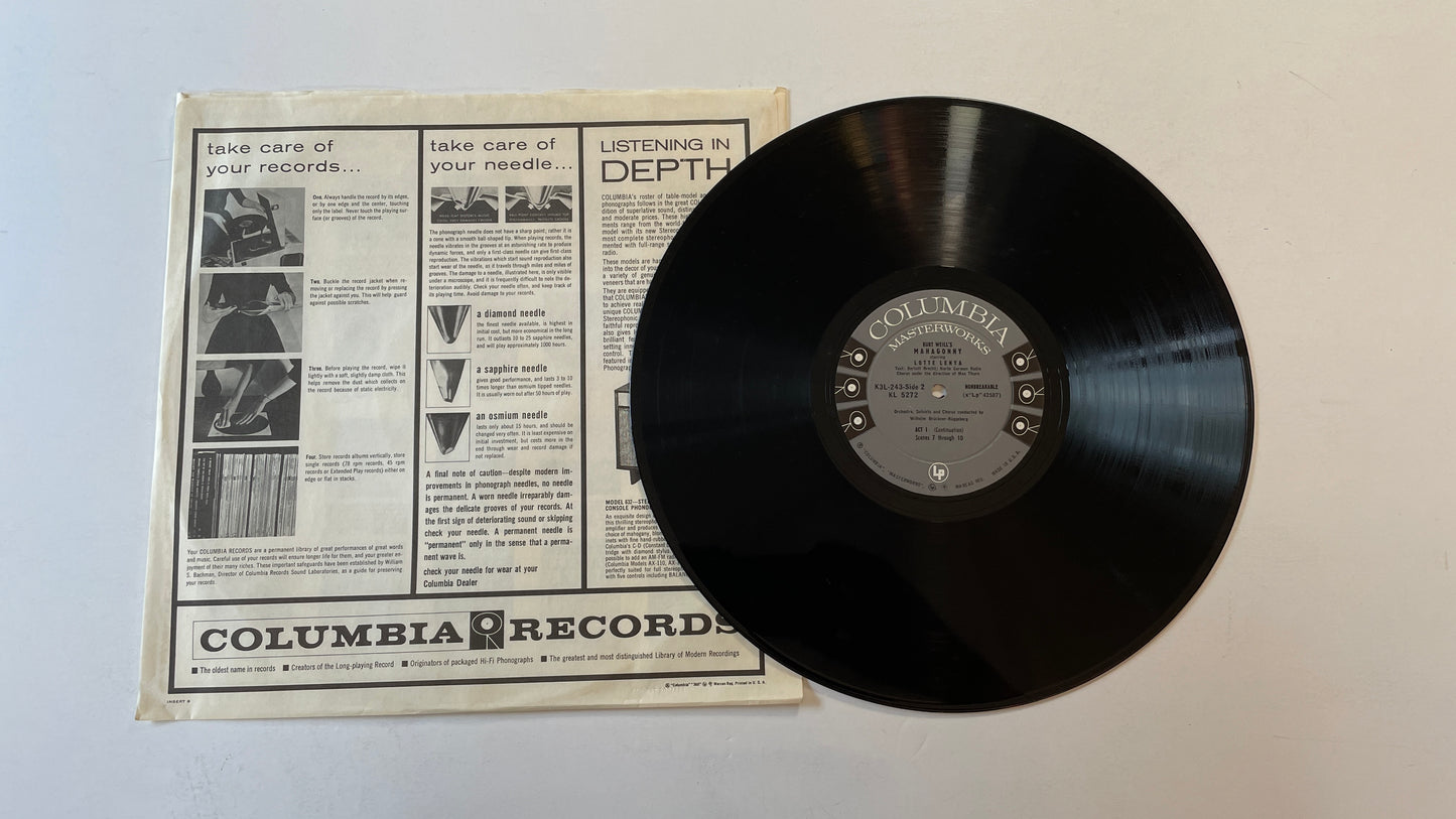 Kurt Weill Kurt Weill's Rise And Fall Of The City Of Mahagonny Used Vinyl Box Set VG+\VG