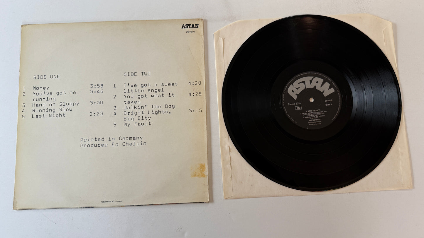 Jimi Hendrix Last Night 12' Used Vinyl Single VG+\VG