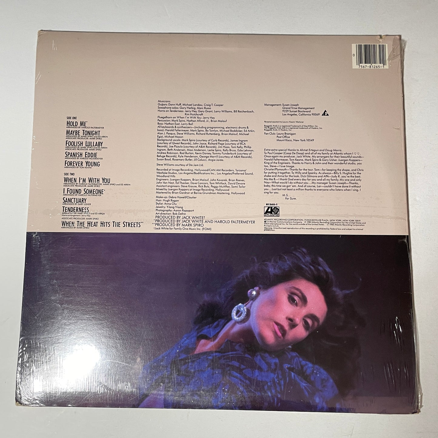 Laura Branigan Hold Me Used Vinyl LP M\VG+ Black