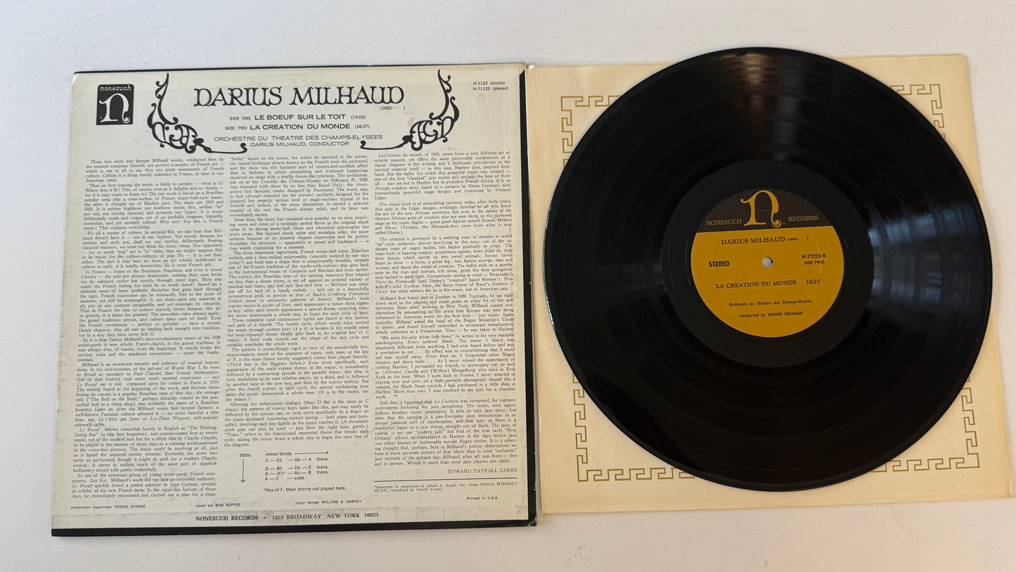 Darius Milhaud Le Boeuf Sur Le Toit / La Création Du Monde Used Vinyl 2LP VG+\VG