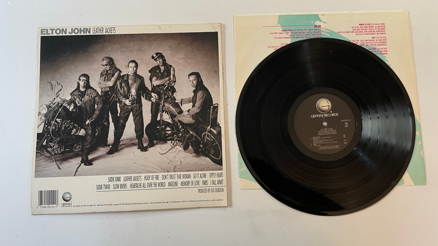 Elton John Leather Jackets Used Vinyl LP VG+\VG+