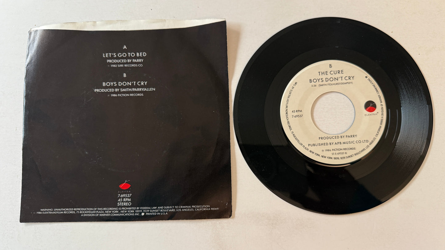 The Cure Let's Go To Bed Used 45 RPM 7" Vinyl VG+\