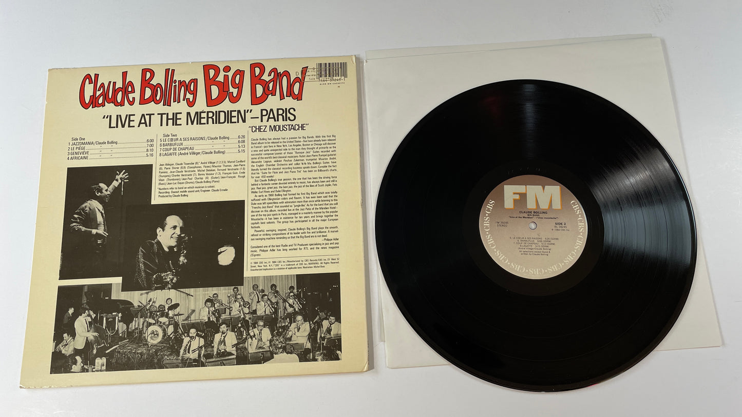 Claude Bolling Big Band Live At The Méridien - "Paris" "Chez Mustache" Used Vinyl LP VG+\VG+
