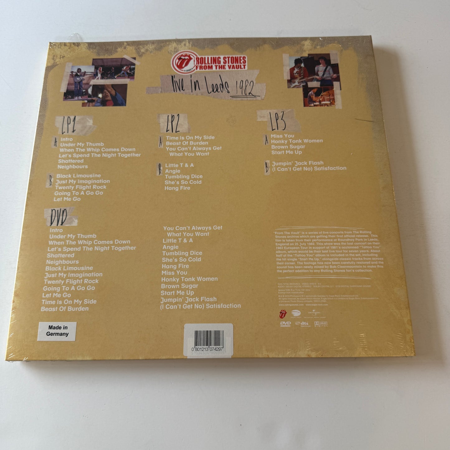 The Rolling Stones Live In Leeds 1982 New Vinyl 3LP M\M