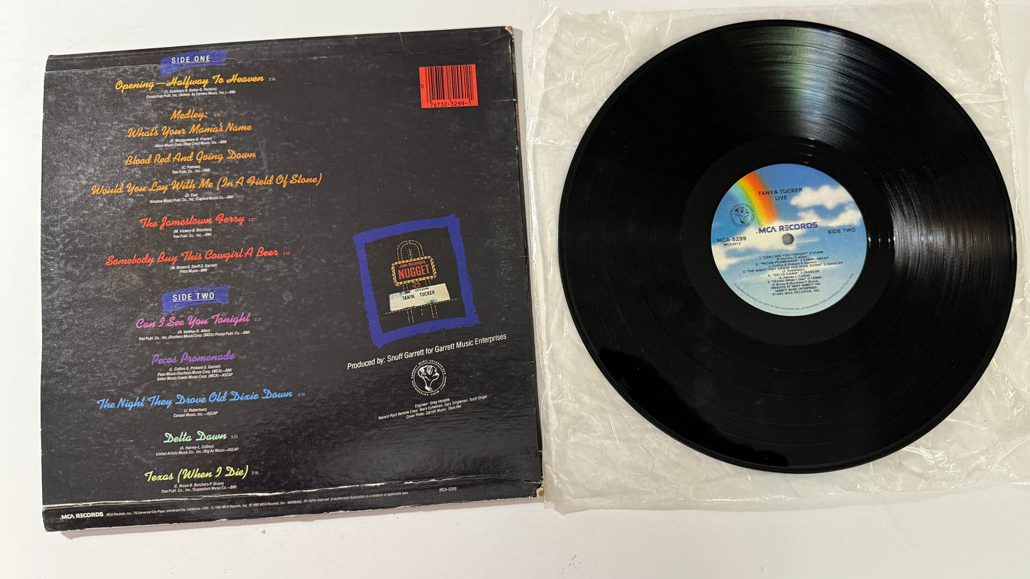 Tanya Tucker Live Used Vinyl LP VG+\G+